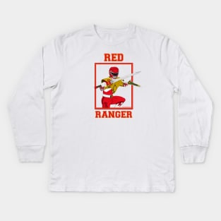 Jason Red Dragon Shield Kids Long Sleeve T-Shirt